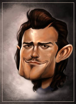 Orlando Bloom caricature