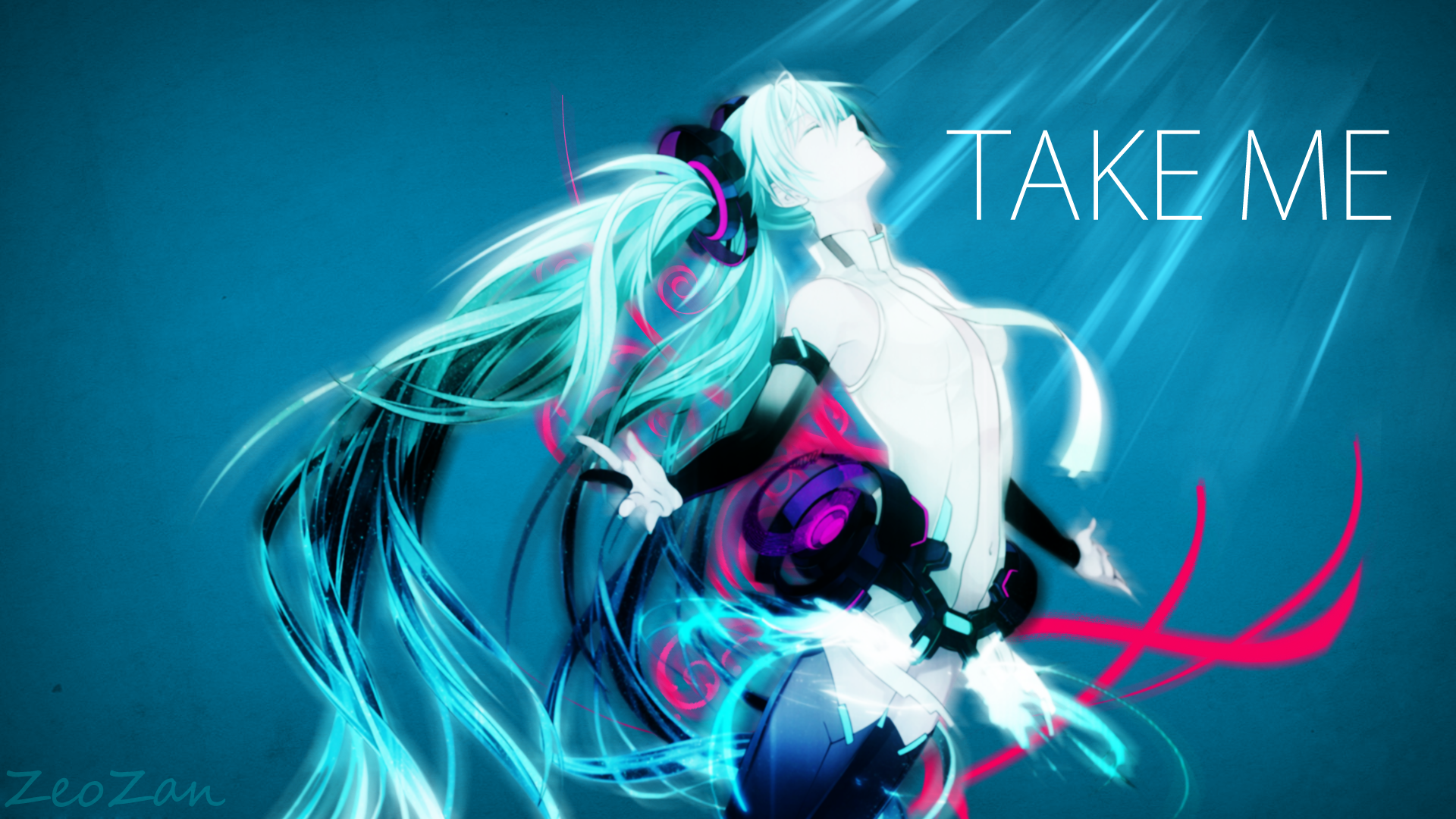 Hatsune Miku Take ME Wallpaper