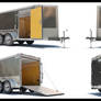 Closed Cargo Trailer with Ramp