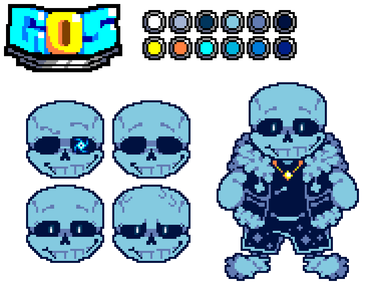Outertale Icon Outertale sans sprite (amoungus) by GaurdianOfSkeletons3 on DeviantArt