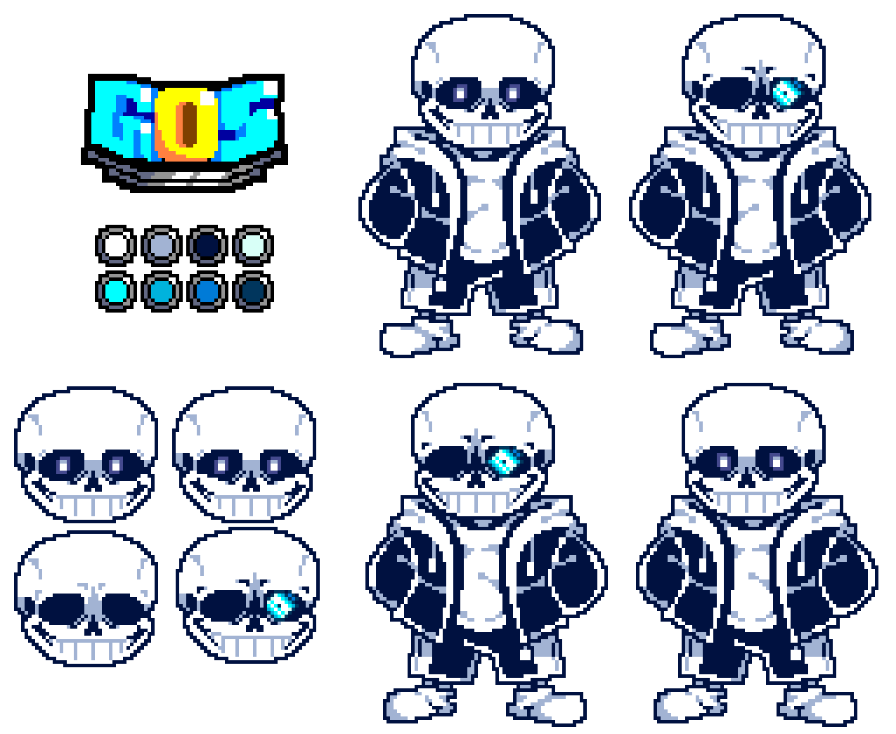 Undertale sans battle sprite V3 by GaurdianOfSkeletons3 on DeviantArt