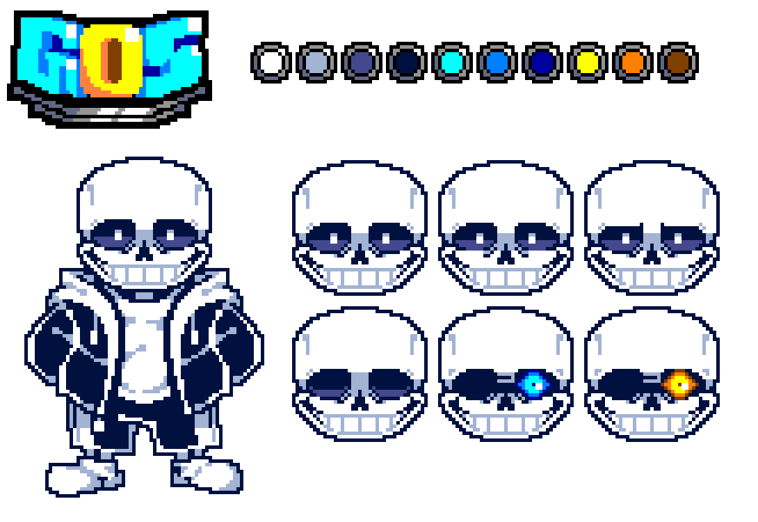 Undertale sans battle sprite V3 by GaurdianOfSkeletons3 on DeviantArt