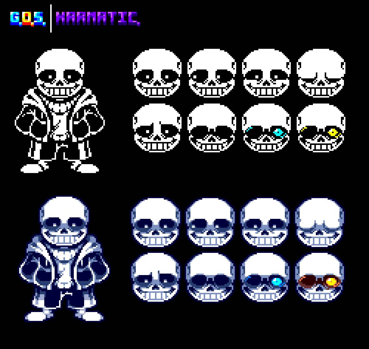 Sans sprite v7 I think by GaurdianOfSkeletons3 on DeviantArt