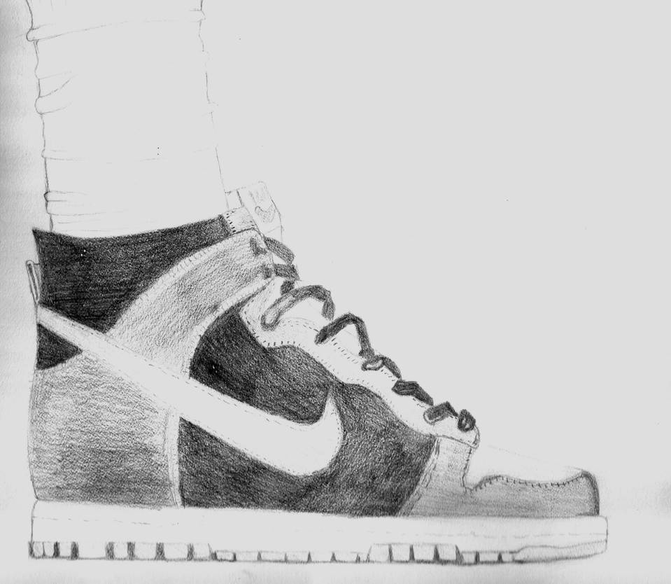 Nike Shoe Sketch by InfamousIntellectual on DeviantArt