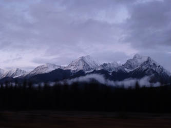 Mountain view on drive to Invermere