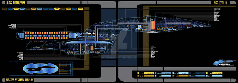 Galaxy class, USS Enterprise in STO colours Commis