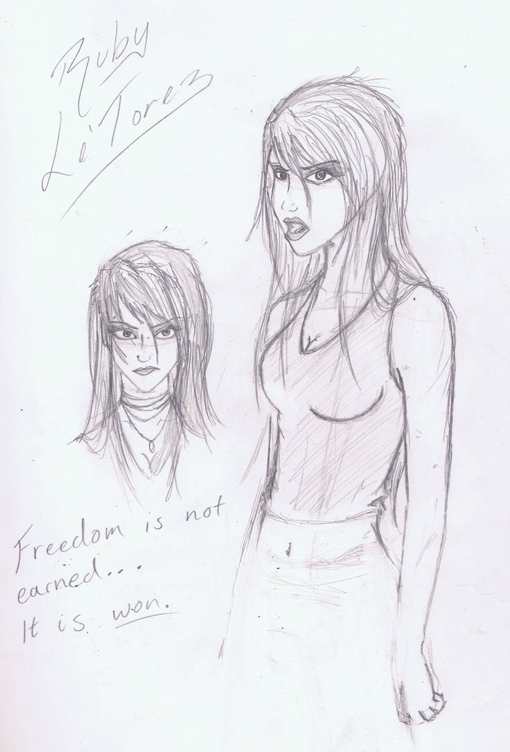 Ruby Hunter Scetch Ruby Sketch by UlurNaga on DeviantArt