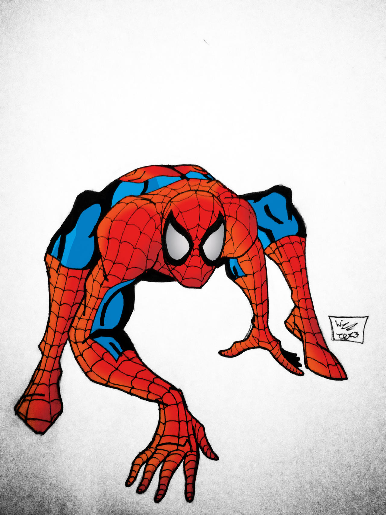 Spider Man Colored In Spider-man (colored) by spiderfan142006 on DeviantArt