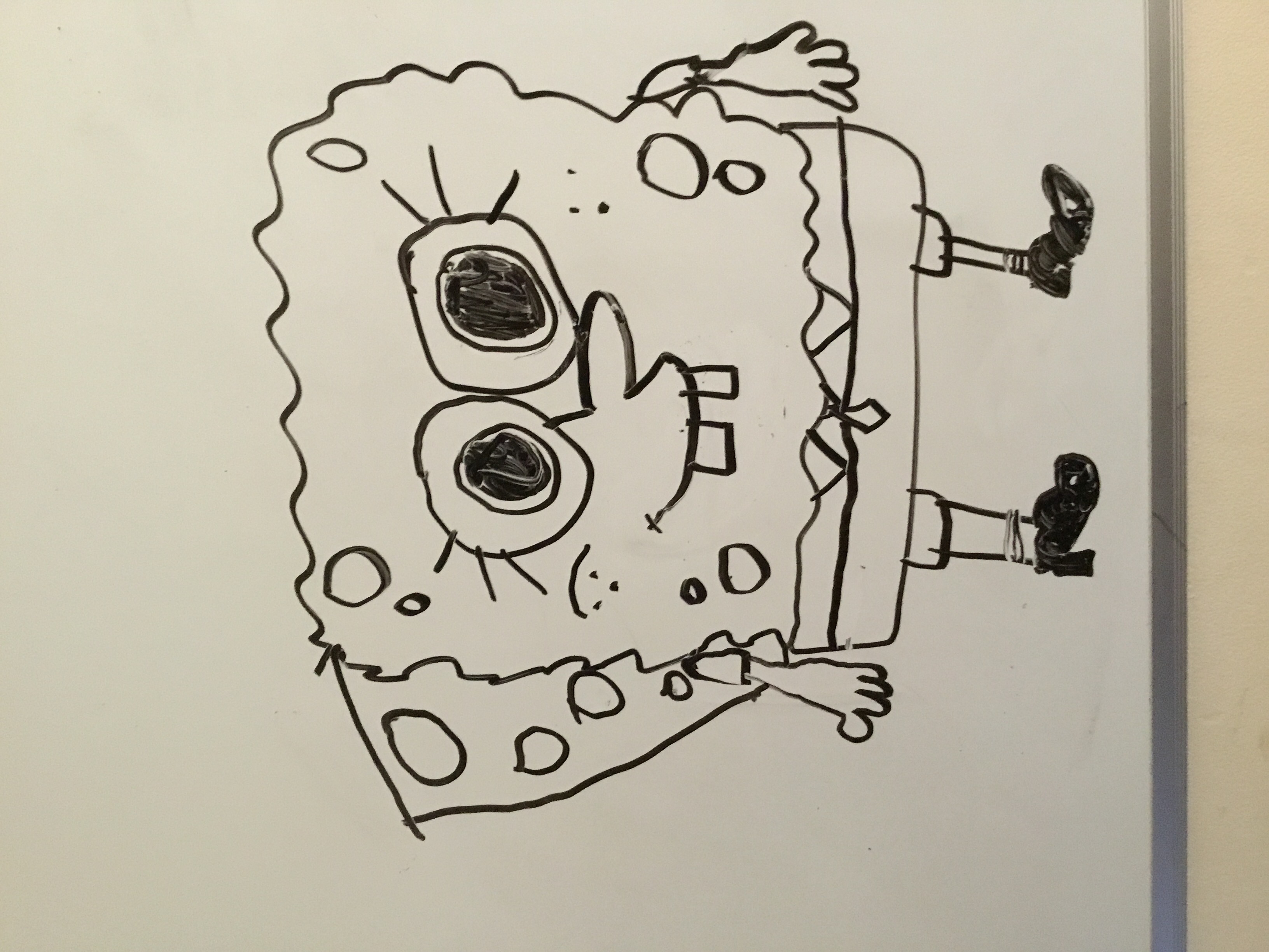 I drew SpongeBob SquarePants by FreezeDeon on DeviantArt