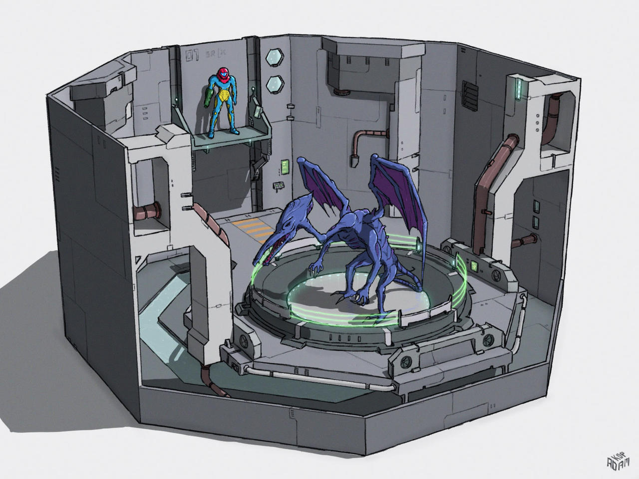 Neo Ridly Metroid Fusion - Neo Ridley by AKopArt on DeviantArt