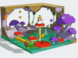 Super Mario Bros. Wonder - Toxic Pond diorama