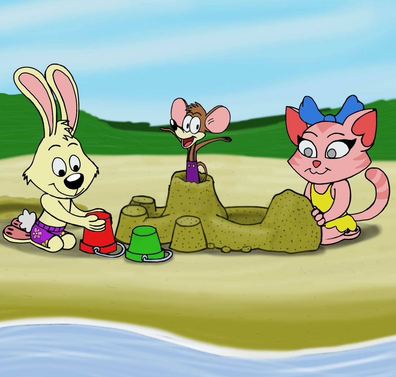 Sand Castle Rabbit Sand Castle by Grobir on DeviantArt