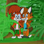 Max and Violet in jungle