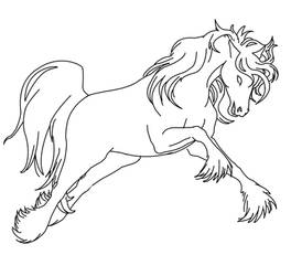lineart horse