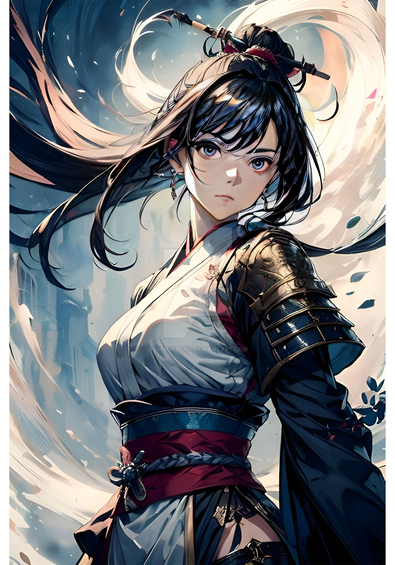 Animated Samurai Robe Samurai Anime