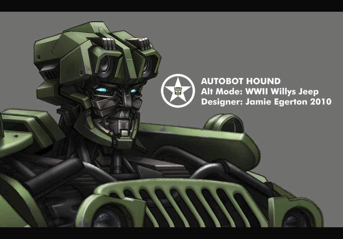 Autobot Hound Head Detail