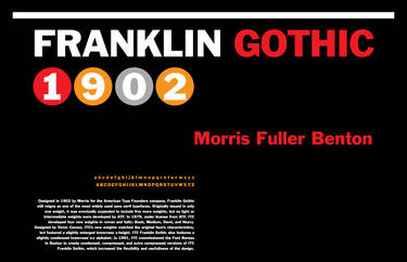 Franklin Gothic Type History Poster