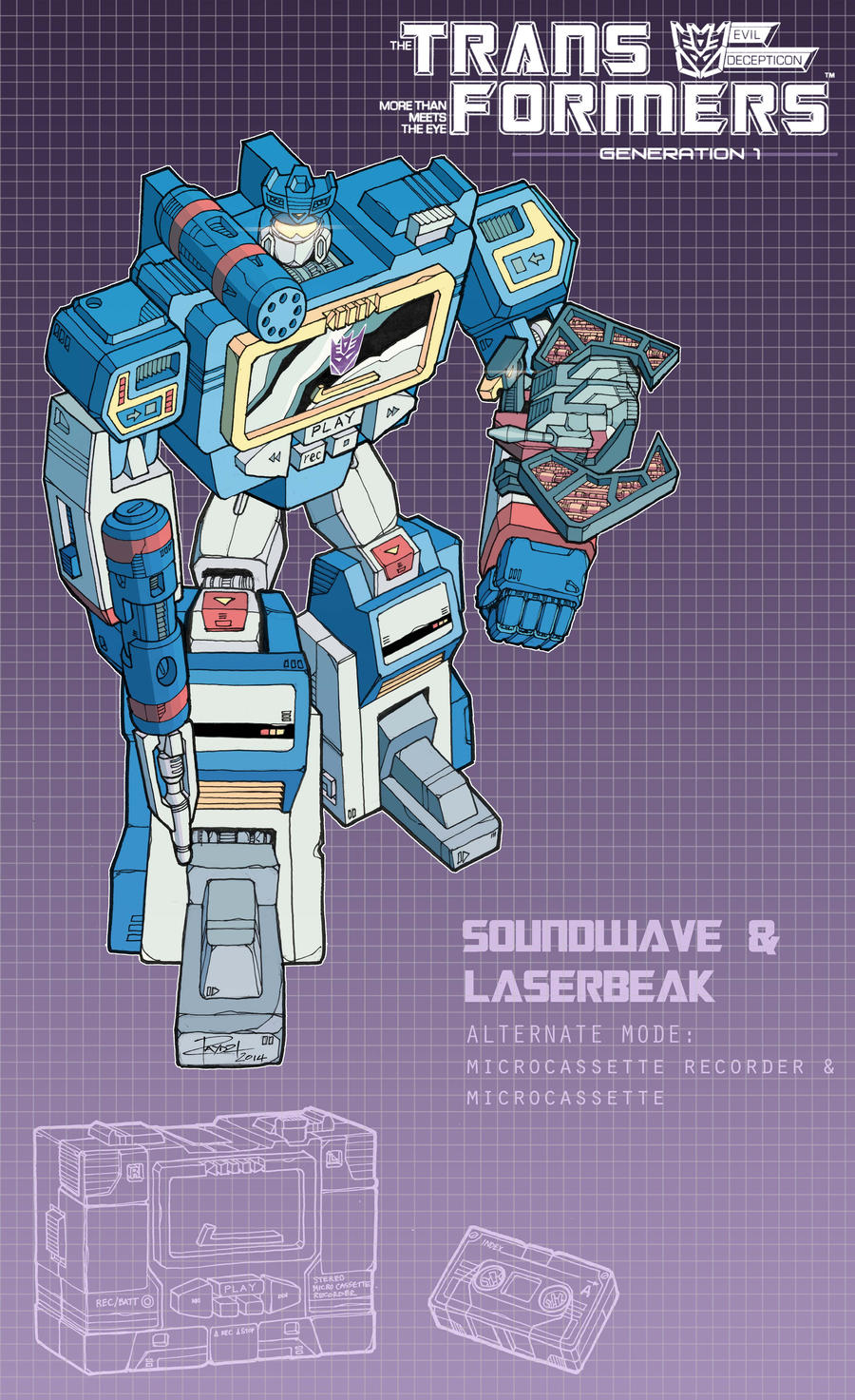 Soundwave and Laserbeak poster