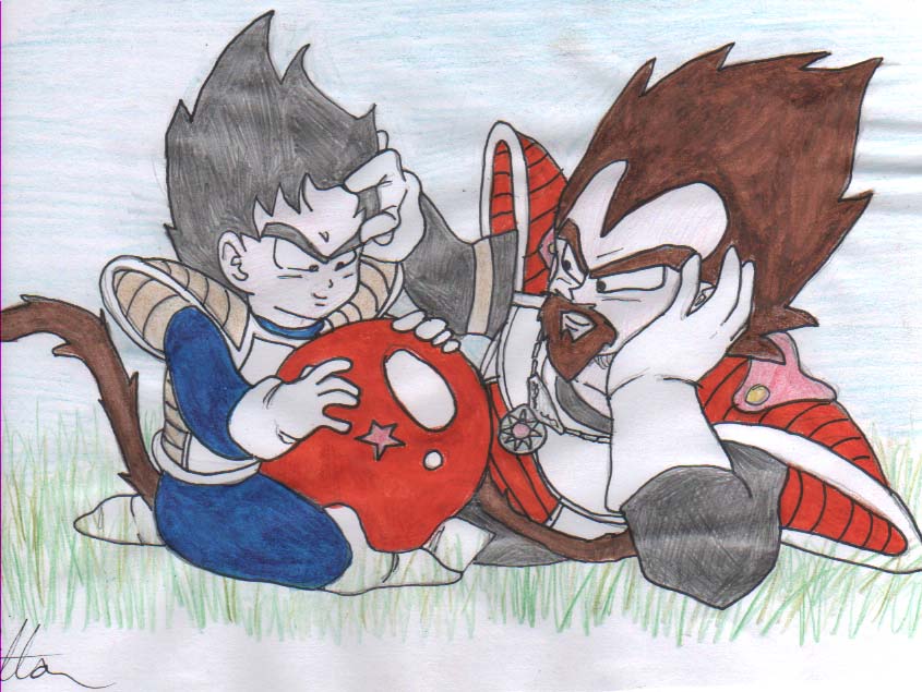 vegeta and his father