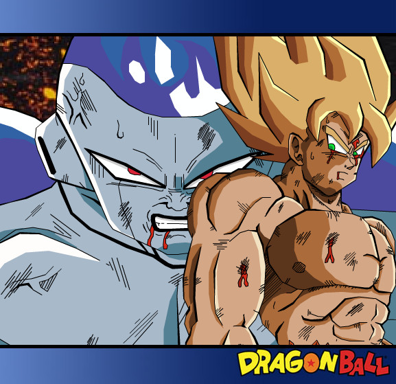 SSJ1 Goku vs Freiza