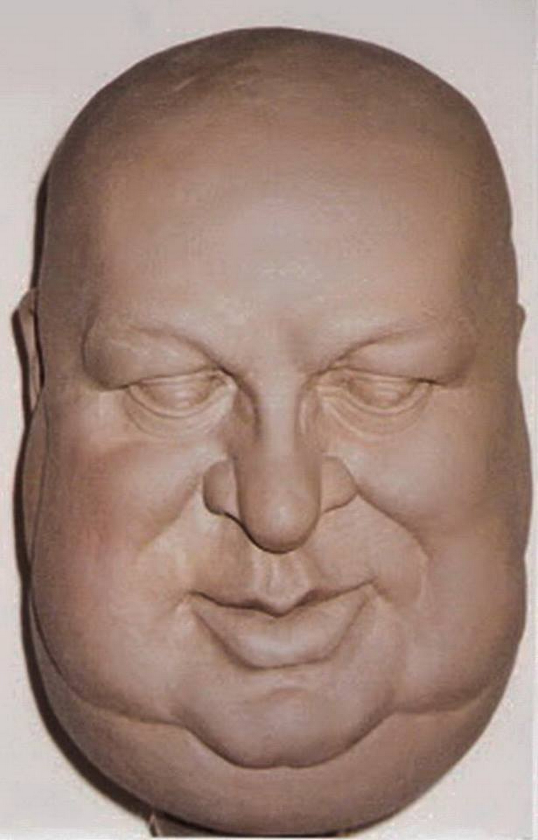 BUST,CREATING HEADS by Constantinos CC, white clay