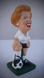 Margaret Thatcher by Constantinos CC, terracotta