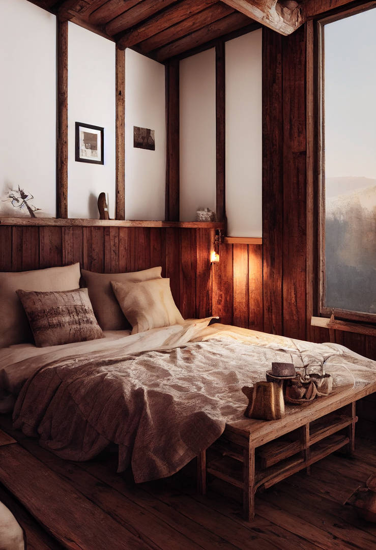 Rustic Interior bedroom by ruddolff on DeviantArt