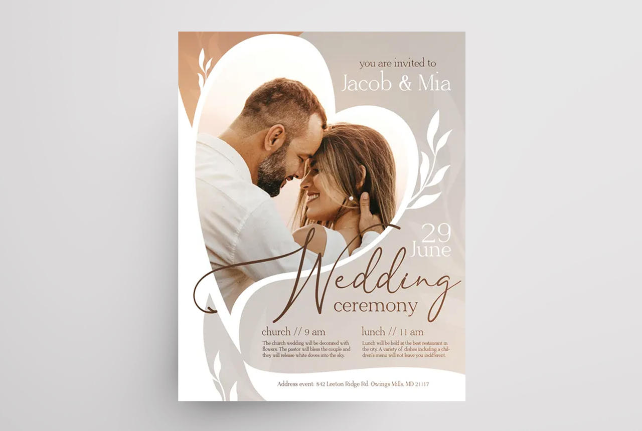 Elegant Wedding Invitation Free Template (PSD) by psdflyer-templates on DeviantArt wedding-photography-free-psd-flyer-template-psd-downloads
