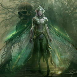 Nuriya the dark fairy warrior