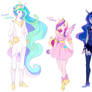 Human Princesses(Celestia, Cadence, Luna)