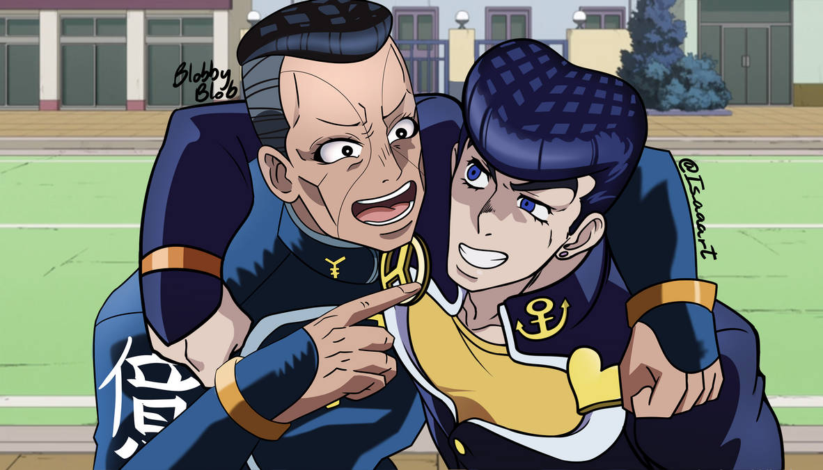 Josuke and Okuyasu by IsArtt on DeviantArt