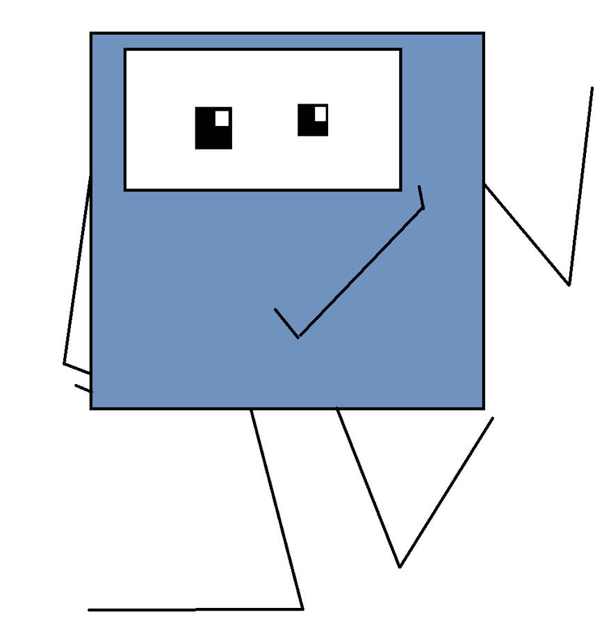 Sqaure Man by fluffytown123456 on DeviantArt