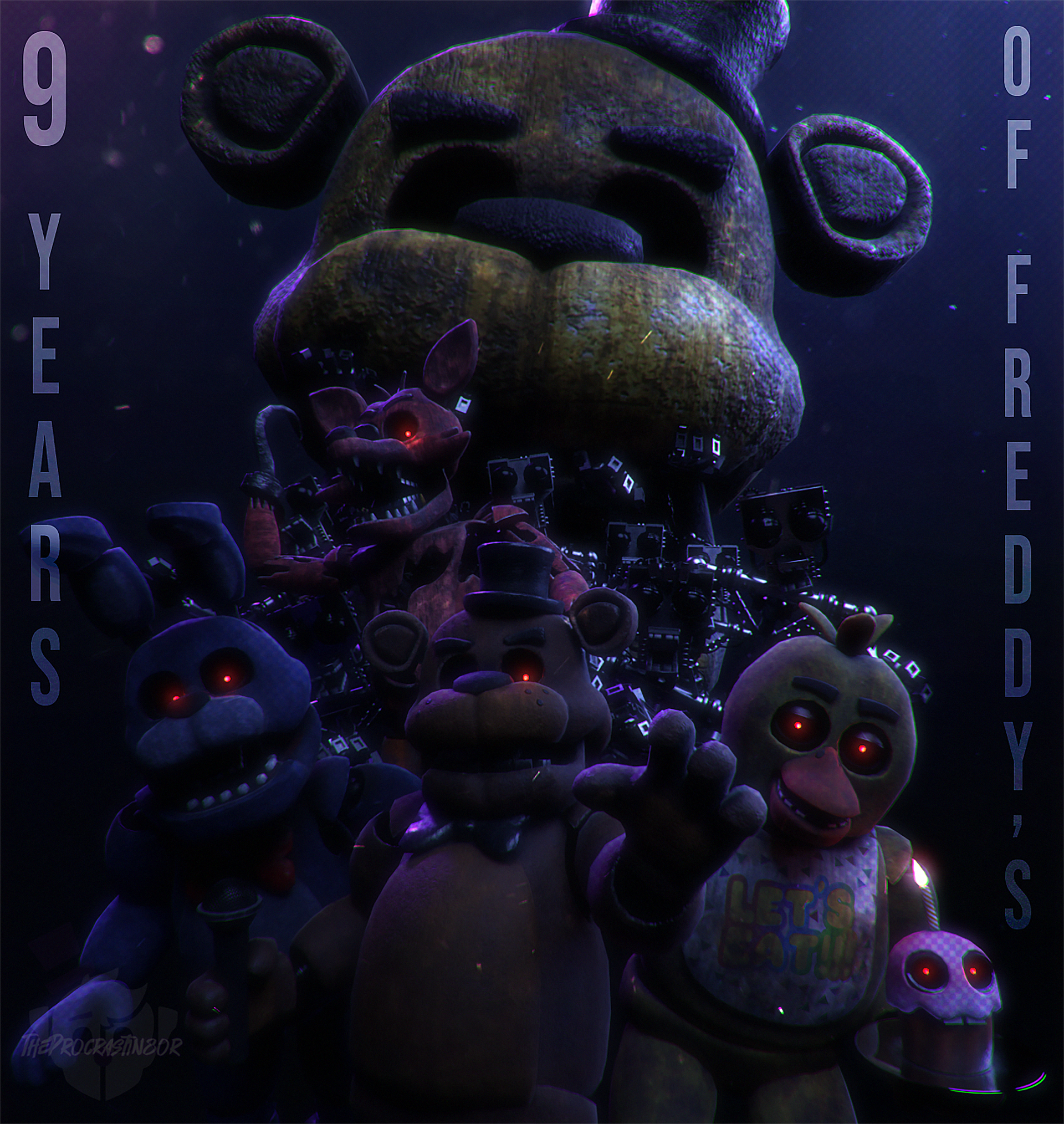 Fnaf Blender) Glamrock Bonnie Poster by Cloudcake54 on DeviantArt