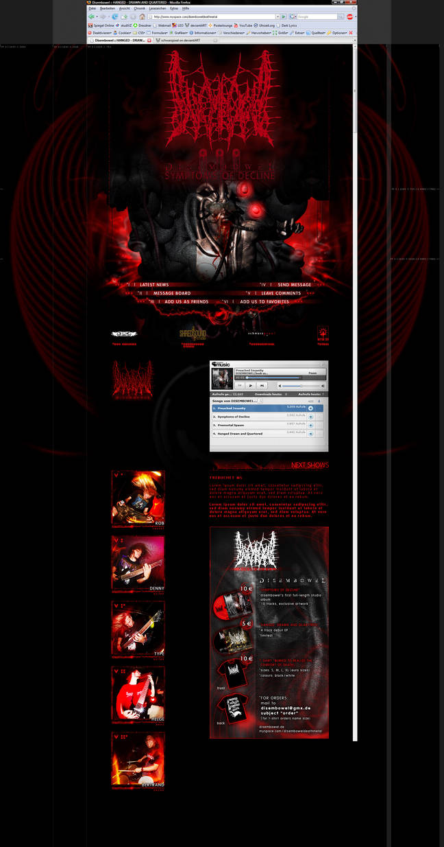 Disembowel MySpace Template by schwarzpixel on DeviantArt Disembowel MySpace Template by schwarzpixel on DeviantArt
