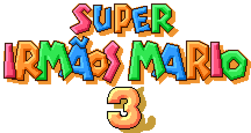 Super Mario Bros. 3 PT-BR 16-bit Logo by BMatSantos on DeviantArt