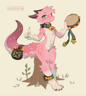 The lucky - and fluffy - kobold bard!