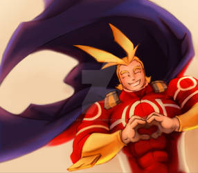 Warm Smiles from All Might by lady-blackwings