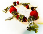 Christmas bracelet with charms by Kismag