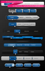 Horizontal Menu Navigations