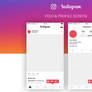 FREE Instagram Feed and Profile PSD UI - 2016