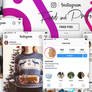 FREE Instagram Feed and Profile PSD UI 2018