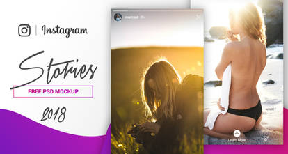 FREE PSD Instagram Stories Mockup 2018