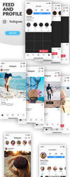 Instagram Mockup Feed and Profile in PSD by MarinaD
