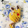 Pikachu Embroidery Brooch Pin