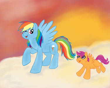 Rainbow and Scoots