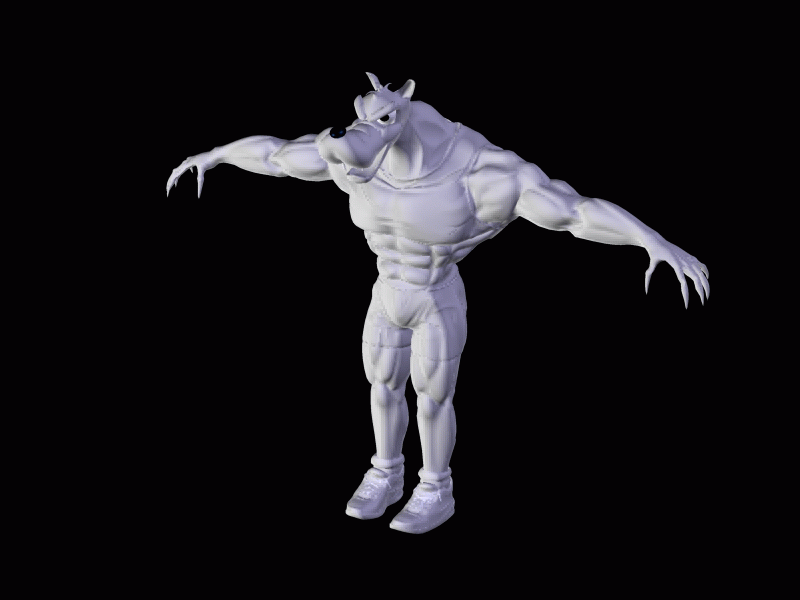 3D Wolf -GIF animation- by Veinctor on DeviantArt