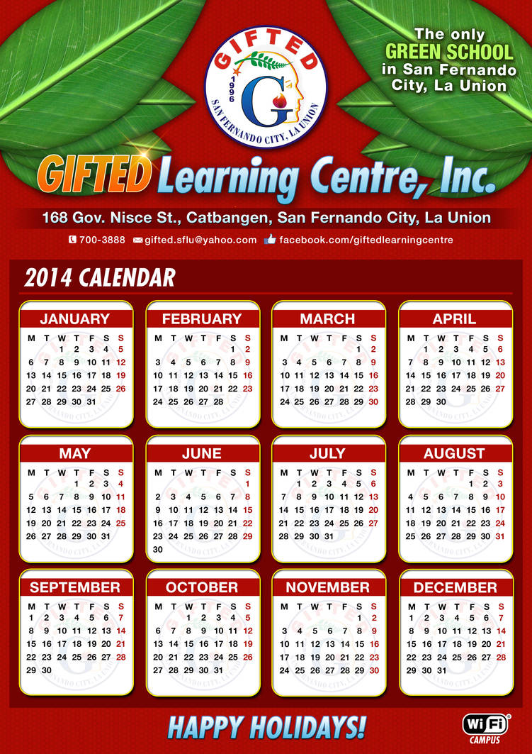 GLC School Calendar by ambet5512 on DeviantArt