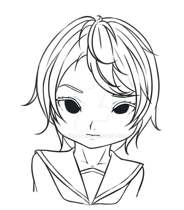 Blue- Lineart by Trauma-a on DeviantArt