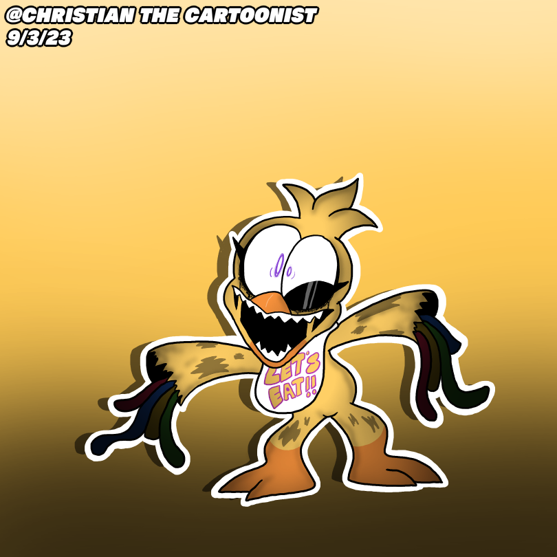 Withered Chica - Desenho de tales_3004 - Gartic