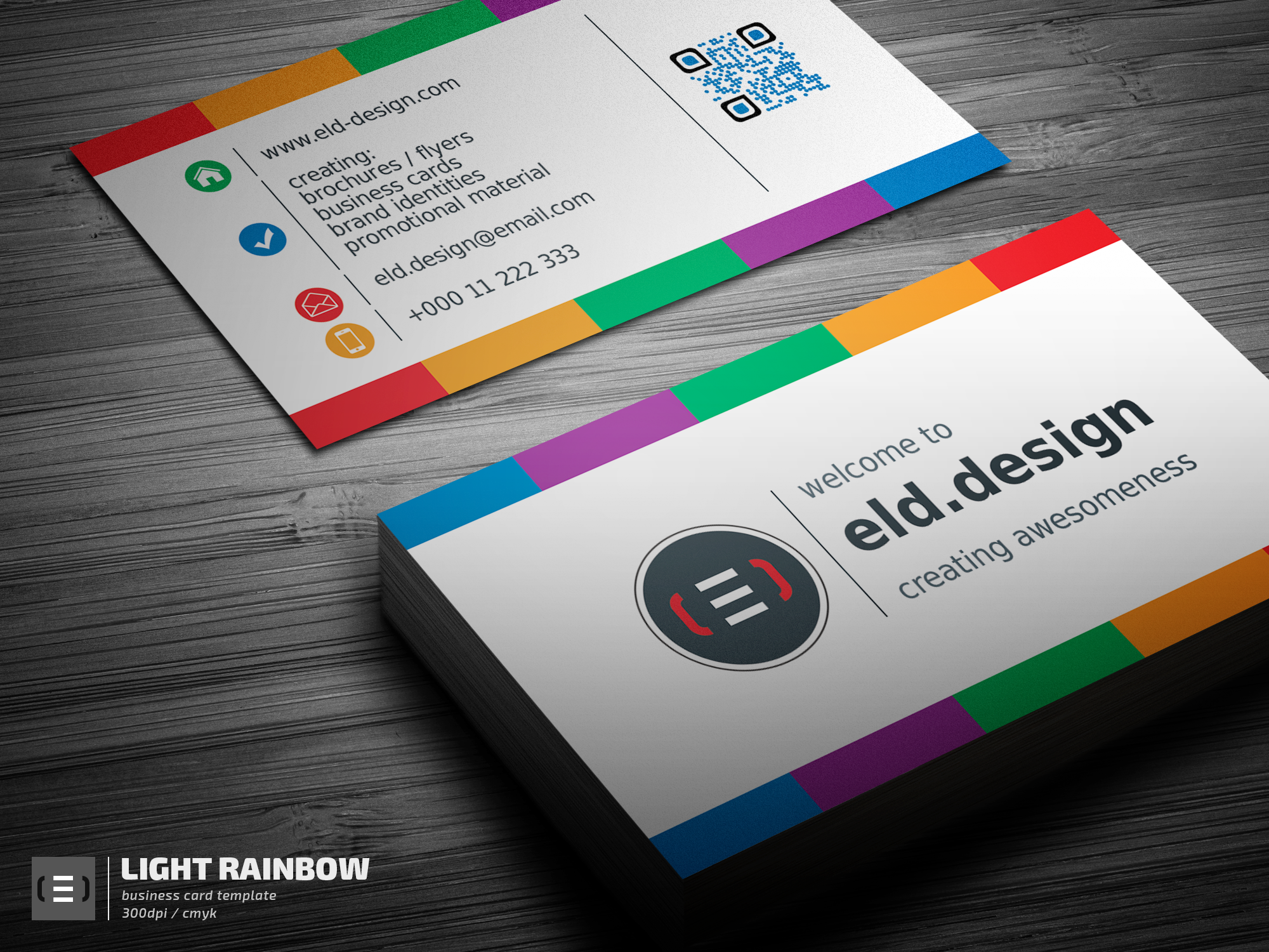 Light Rainbow Business Card